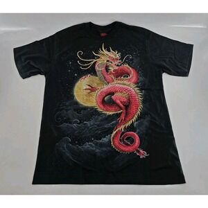 Spiral Designs LTD - Red Dragon Short Sleeve T-Shirt‎ - Size L